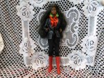 BLACK BARBIE RED BOOTS